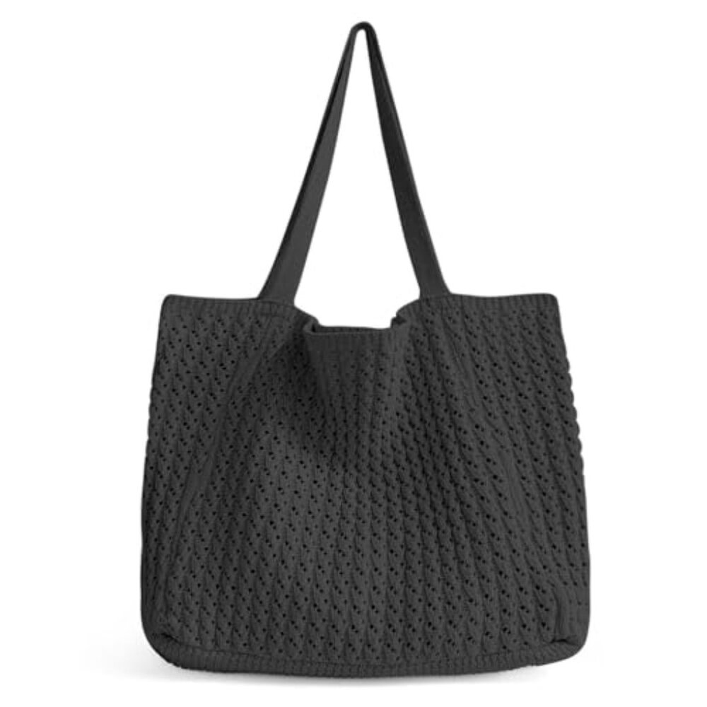 Crochet Tote Bag For Women, Crochet Mesh Beach Tote Bag Summer Vacation Aestheti